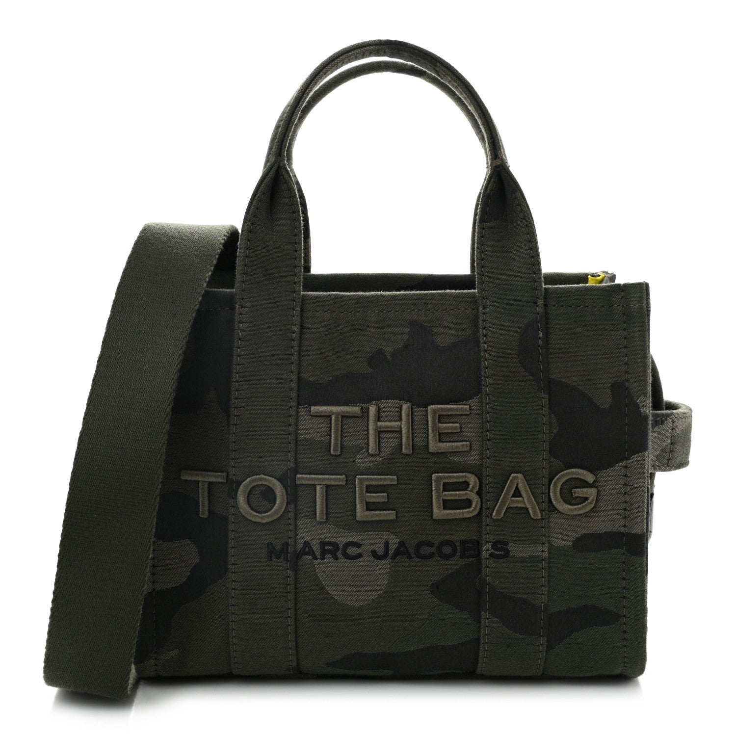 Marc Jacobs Canvas Camouflage Small The Tote Bag Khaki 1 of 9