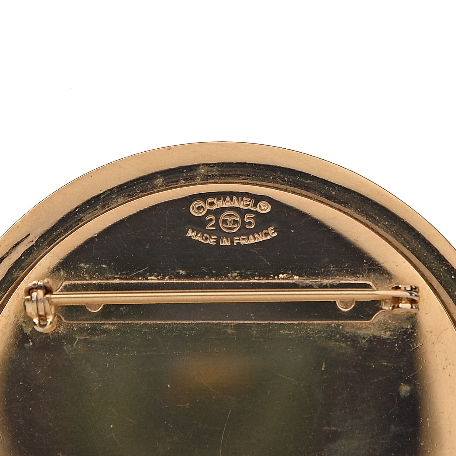 Chanel Large CC Brooch Gold 4 of 4