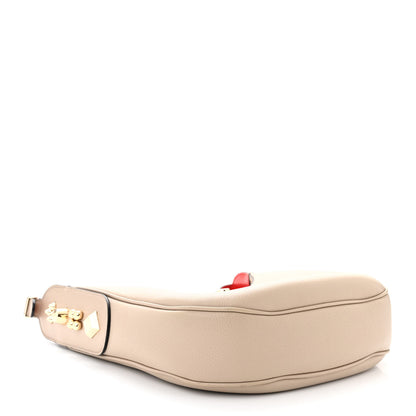 Christian Louboutin Grained Calfskin Carasky Shoulder Bag Feve 4 of 14