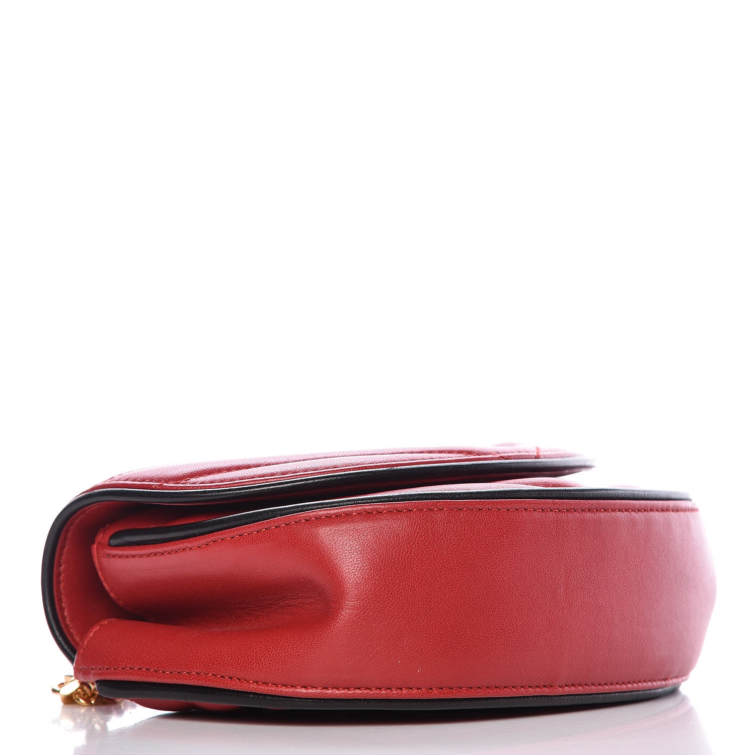Saint Laurent Calfskin Matelasse Monogram Small Bubble Chain Crossbody Red 4 of 9