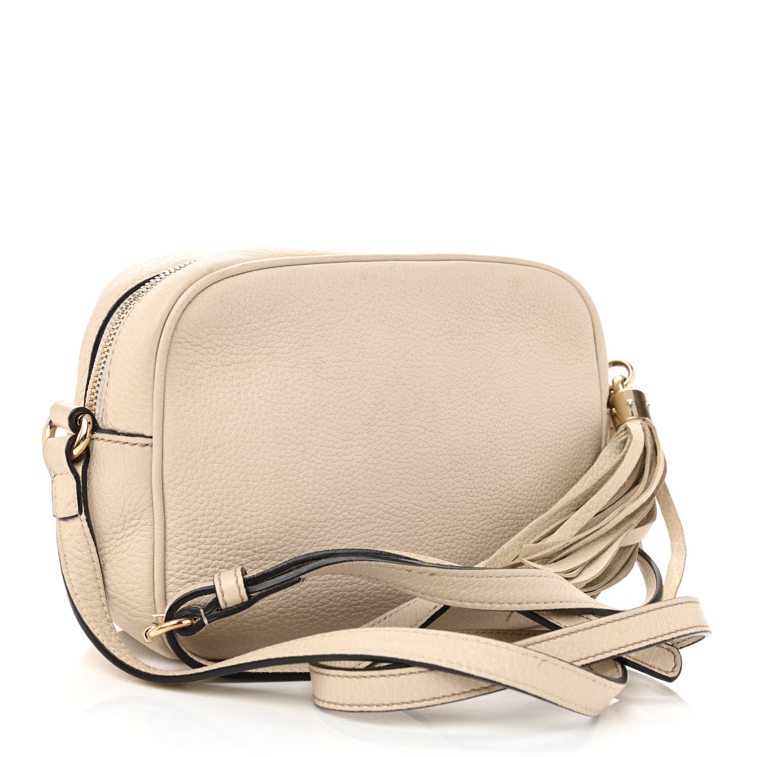 Gucci Pebbled Calfskin Small Soho Disco Bag Off White 3 of 17