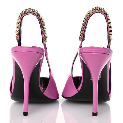 Gucci Patent Signoria Slingback Pumps 38.5 38.5 Pink 5 of 13