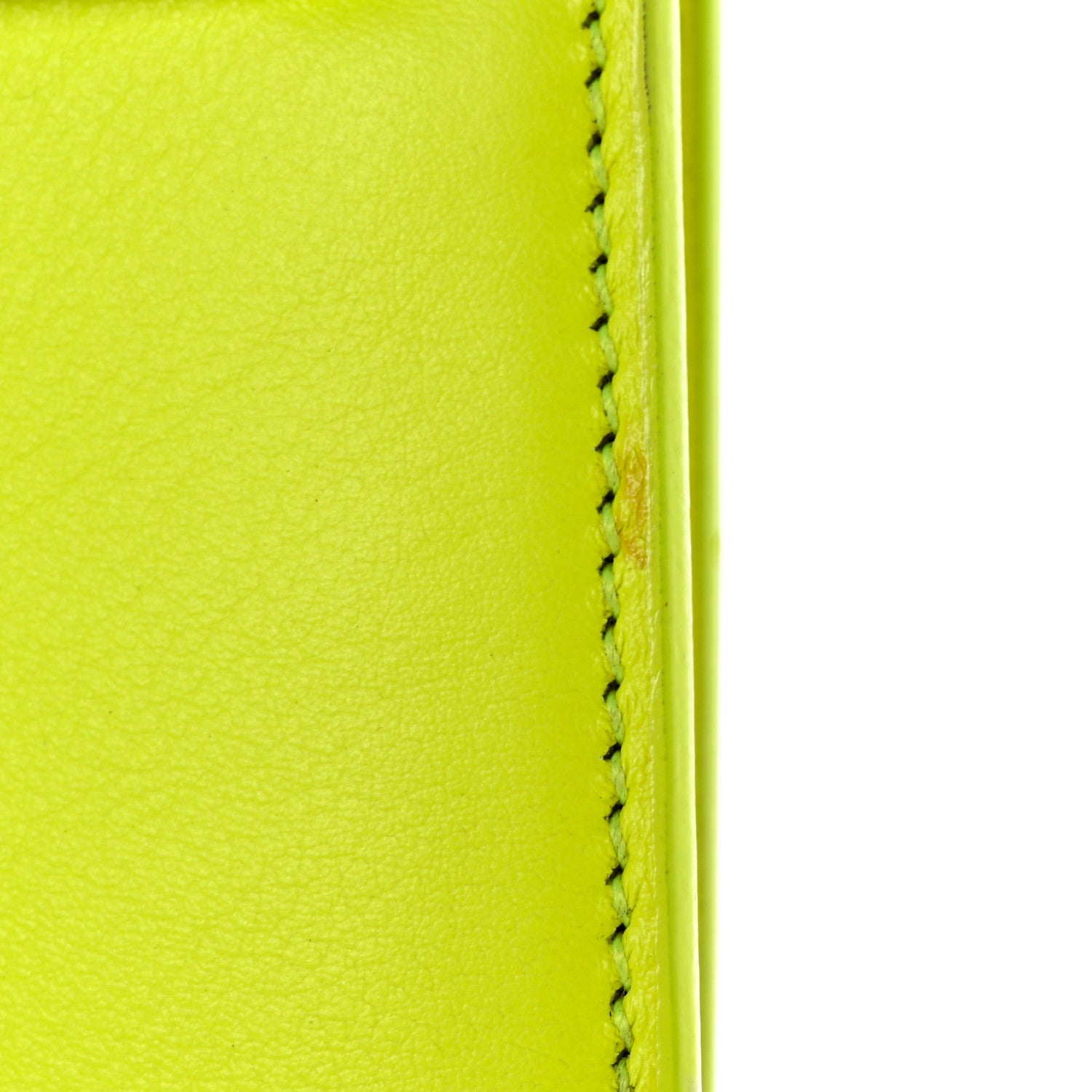 Saint Laurent Calfskin Nano Sac De Jour Neon Yellow 12 of 22
