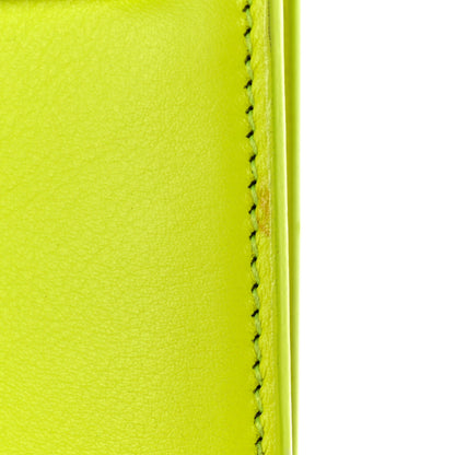 Saint Laurent Calfskin Nano Sac De Jour Neon Yellow 12 of 22