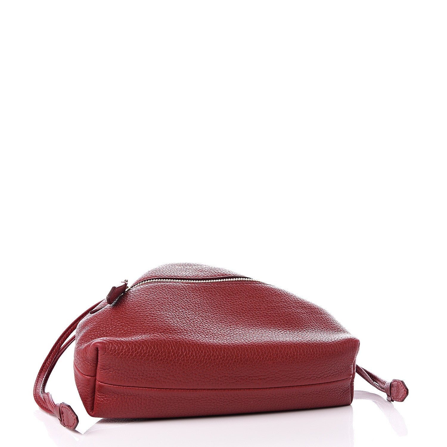 Burberry Grainy Calfskin Drawstring Pouch Red 3 of 9