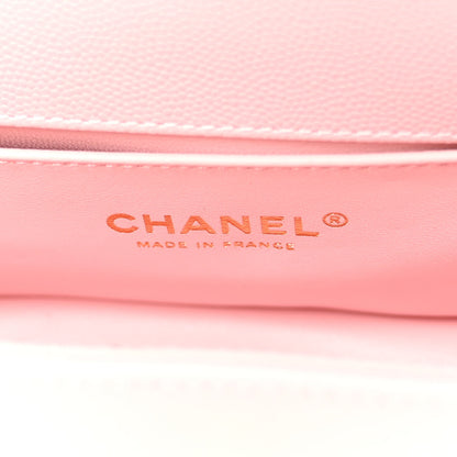 Chanel Caviar Chevron Quilted Small Boy Flap Light Pink 6 of 10
