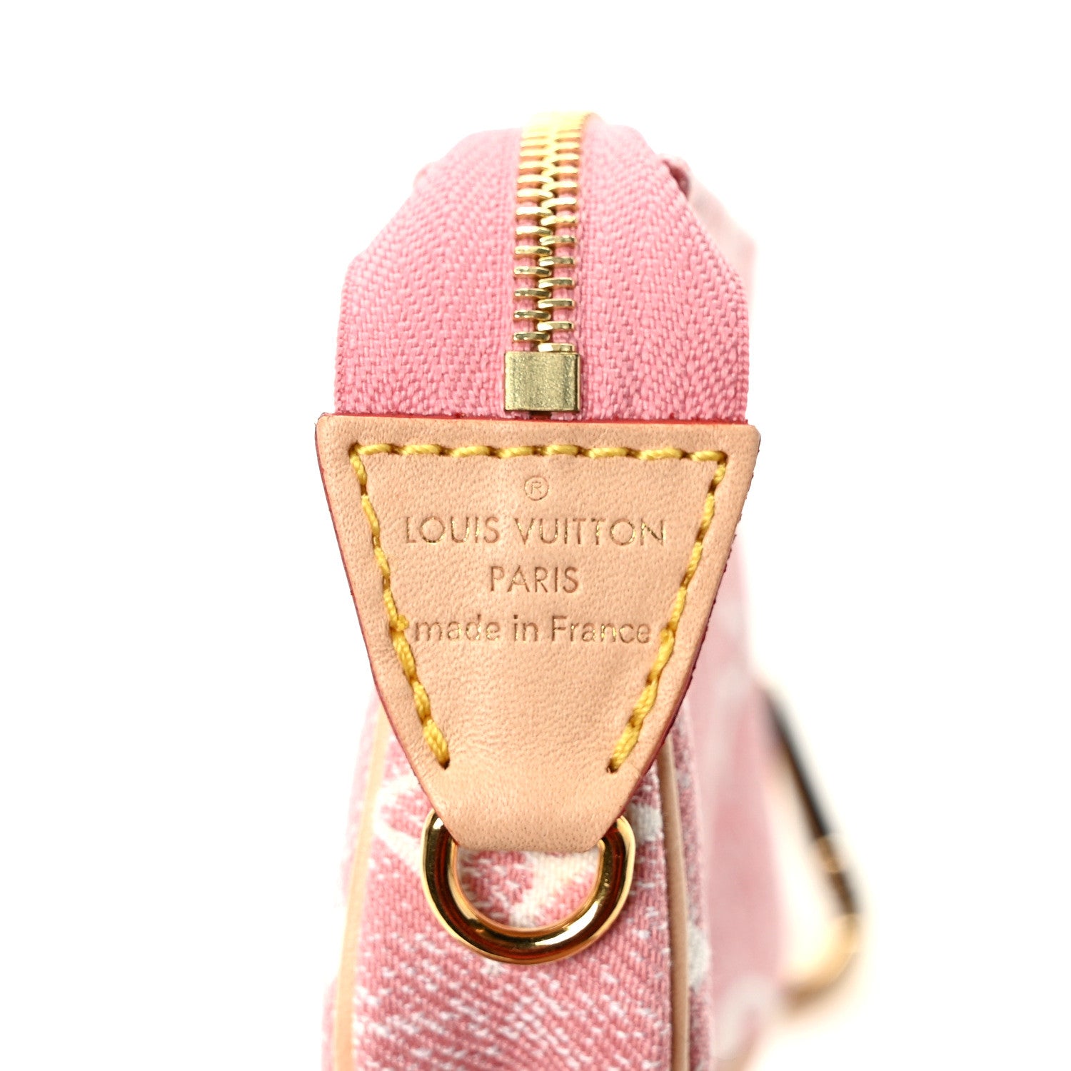 Louis Vuitton Denim Jacquard Monogram Micro Pochette Accessories Rose 6 of 6