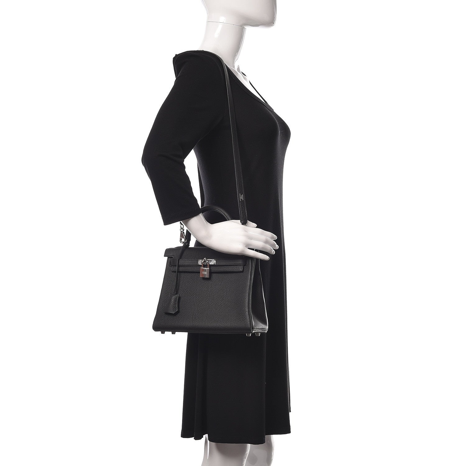 Hermes Togo Kelly Retourne 25 Black 2 of 39