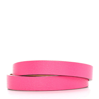 Hermes Chevre Chamkila Kelly Double Tour Bracelet T2 Rose Pop 3 of 7