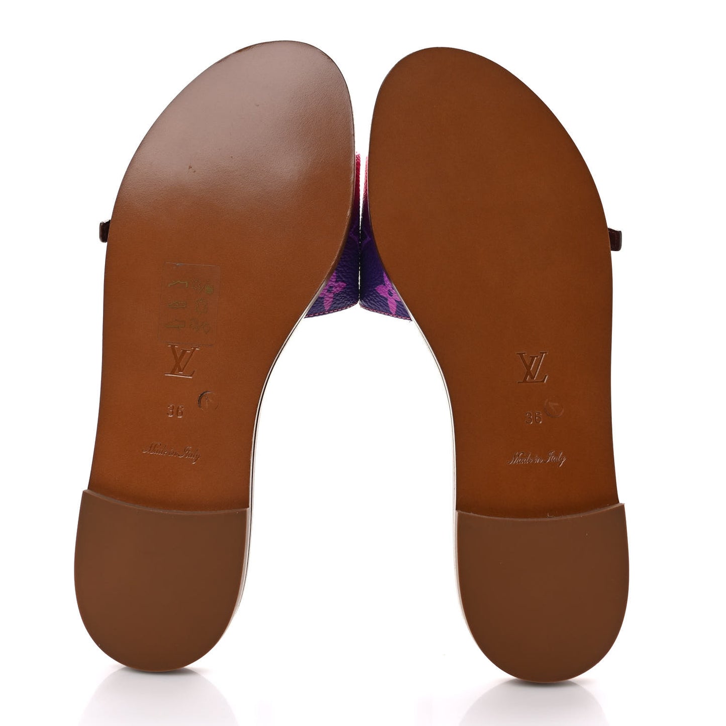 Monogram Spring in the City Lock It Flat Mule 36 Midnight Fuchsia
