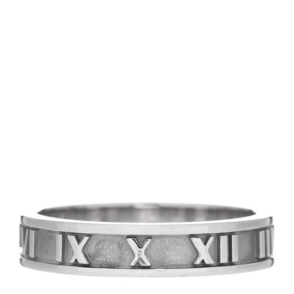 Tiffany 18k White Gold Diamond Atlas Ring 56 7.5 3 of 5