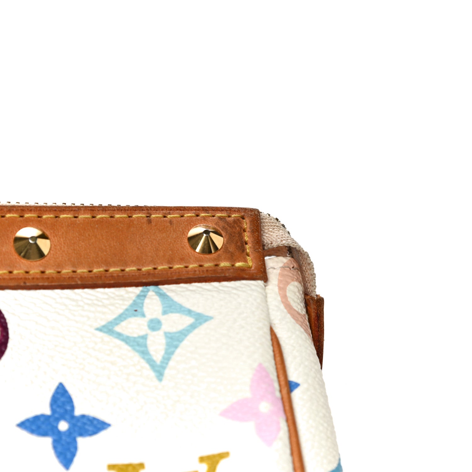 Louis Vuitton Monogram Multicolor Pochette Accessories White 15 of 19
