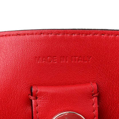 Christian Dior Calfskin Snakeskin Medium Diorissimo Tote Burgundy Red 8 of 12