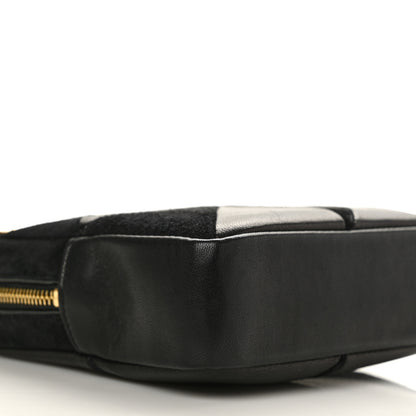 Saint Laurent Lambskin Suede Patchwork Monogram Jamie Cube Black 8 of 9