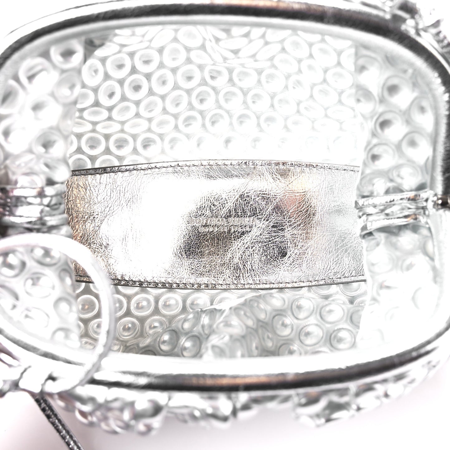 Metallic Fabric Bubble Wrap The Mini Pouch Silver