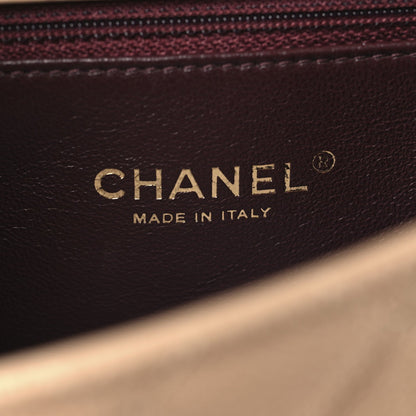 Chanel Caviar Quilted Small CC Filigree Flap Beige Black 6 of 12