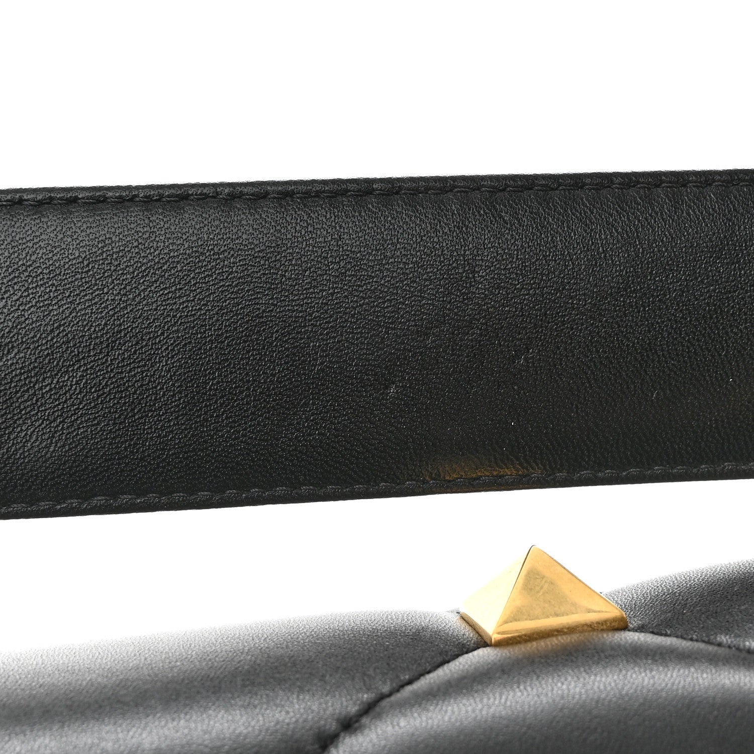 Valentino Garavani Nappa Large Roman Stud Shoulder Bag Black 11 of 11