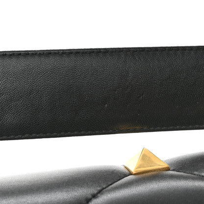 Valentino Garavani Nappa Large Roman Stud Shoulder Bag Black 11 of 11