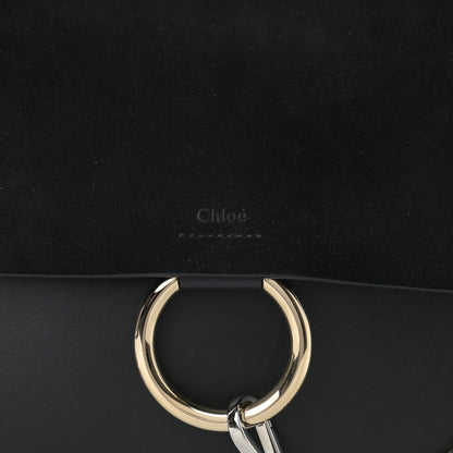 Chloe Suede Calfskin Medium Faye Shoulder Bag Black 8 of 12