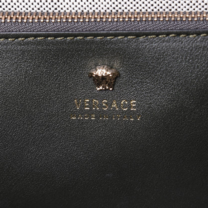 Versace Vitello Large Palazzo Empire Bag Burgundy Army Nero Black 9 of 12