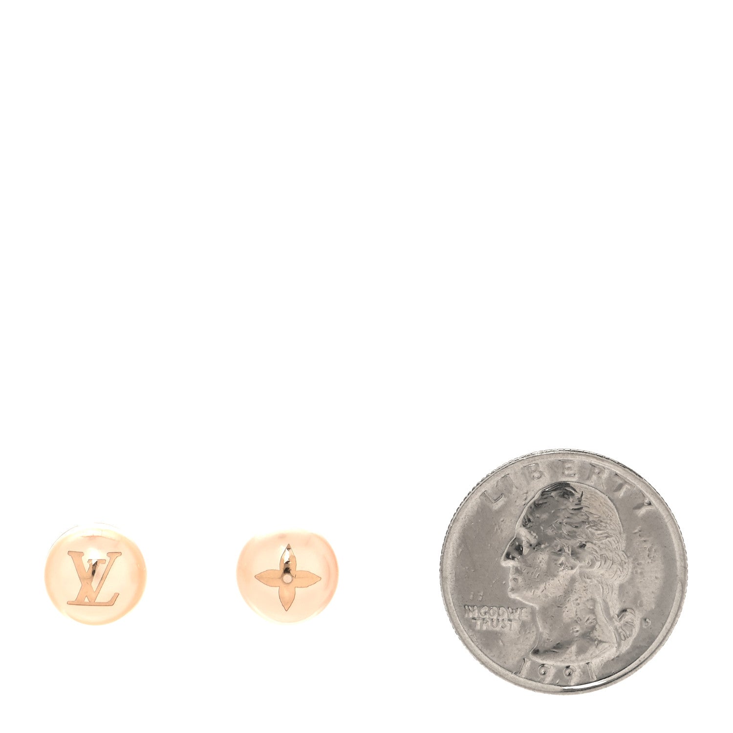 Louis Vuitton Pearl My Mix Earrings Pink Gold 2 of 5