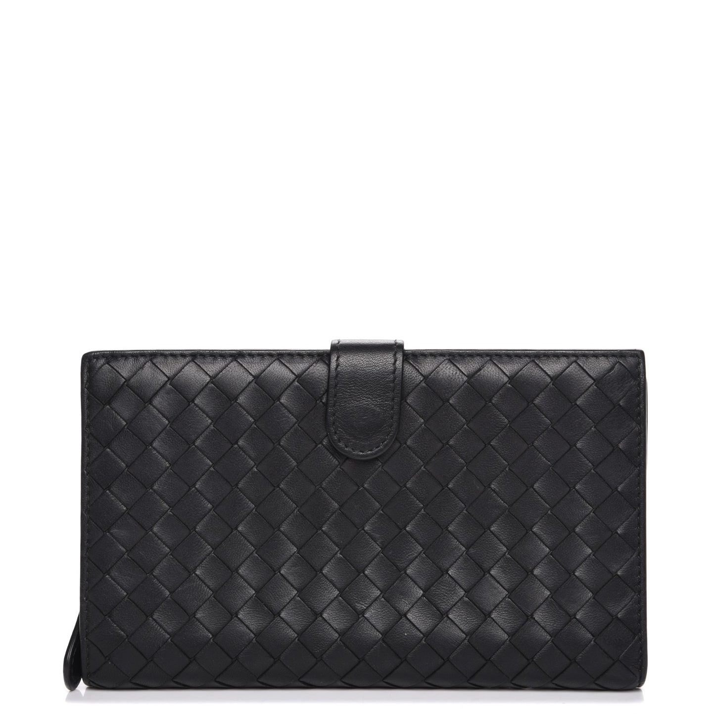 Nappa Intrecciato Continental Wallet Black