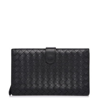 Bottega Veneta Nappa Intrecciato Continental Wallet Black 1 of 8