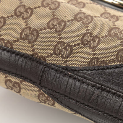 Gucci Monogram Hasler Hobo Dark Brown 11 of 14