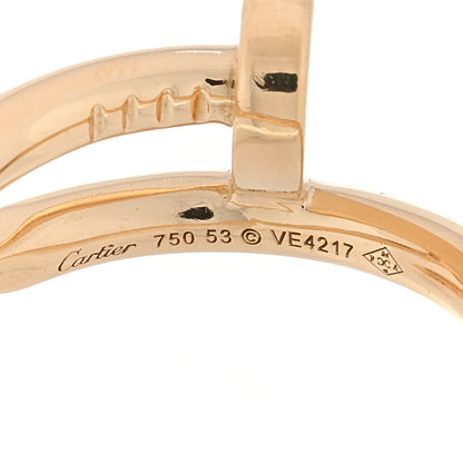 Cartier 18K Yellow Gold Juste Un Clou Ring 53 6.25 4 of 4