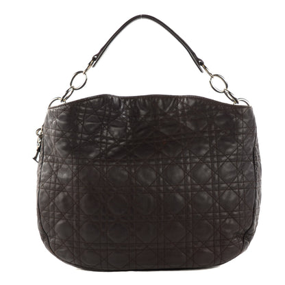 Christian Dior Lambskin Cannage Large Dior Soft Hobo Brown 1 of 7