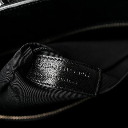 Saint Laurent Calfskin Crocodile Embossed Small Sac de Jour Black 7 of 12