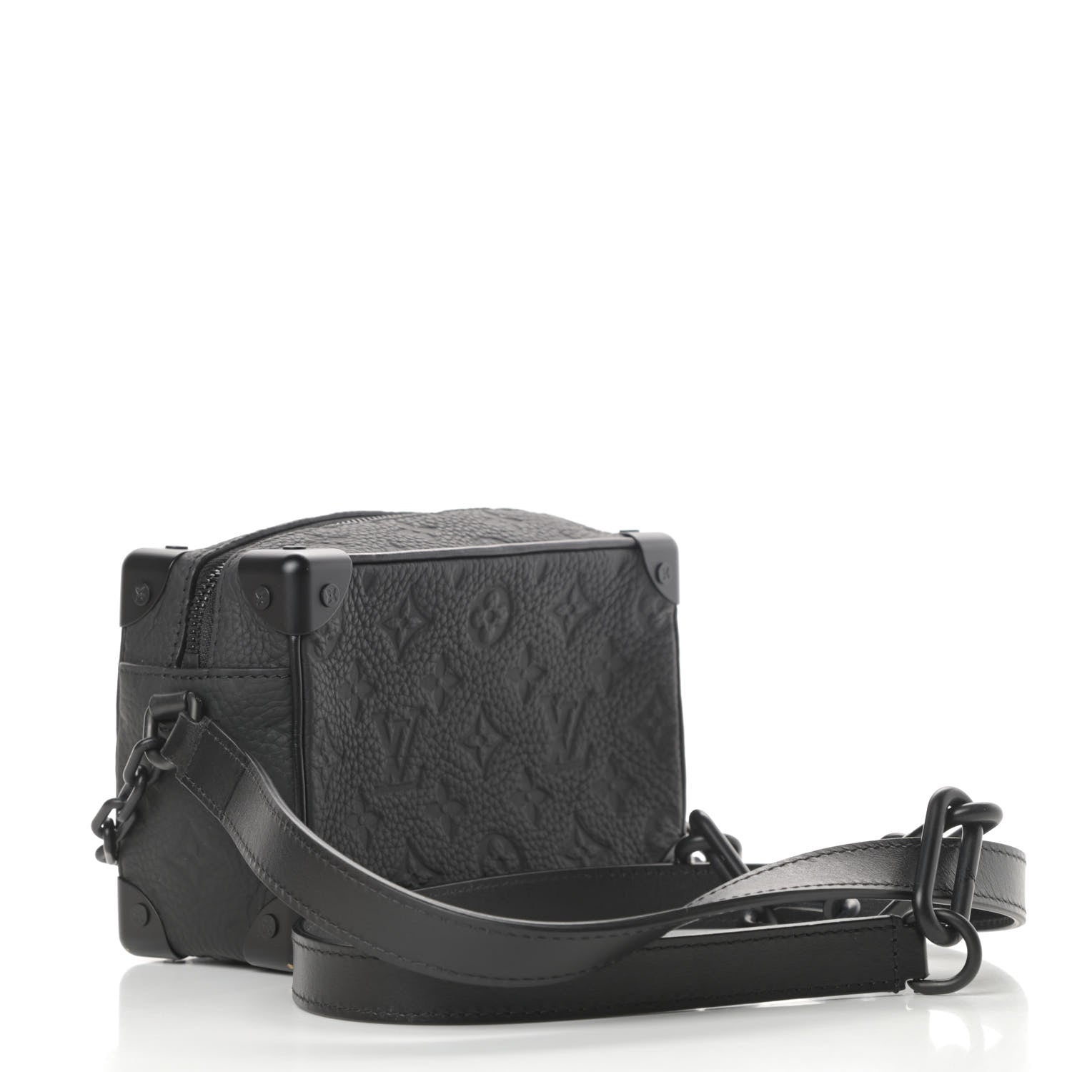 Louis Vuitton Taurillon Monogram Mini Soft Trunk Black 3 of 12