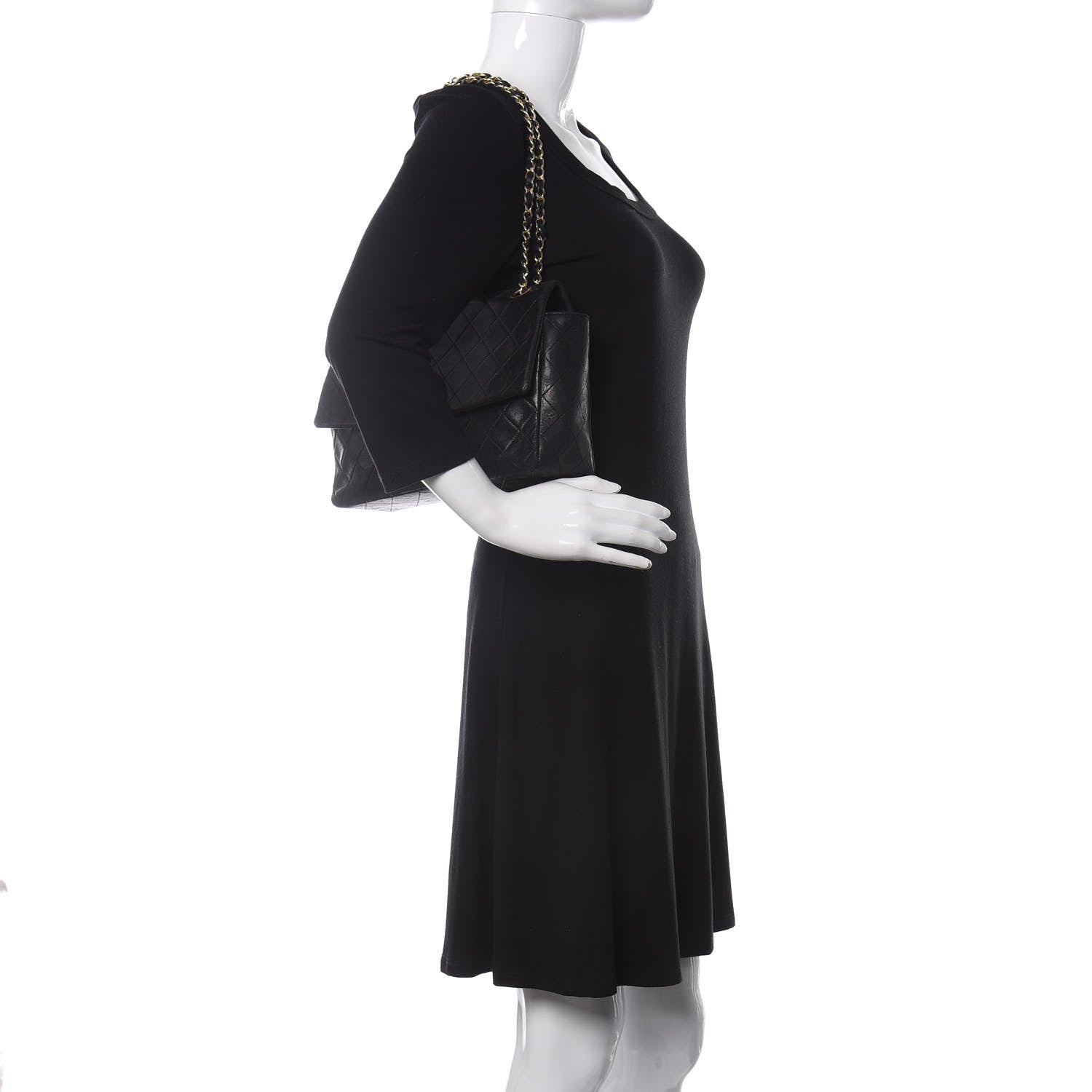 Chanel Lambskin Medium Single Flap Black 2 of 12