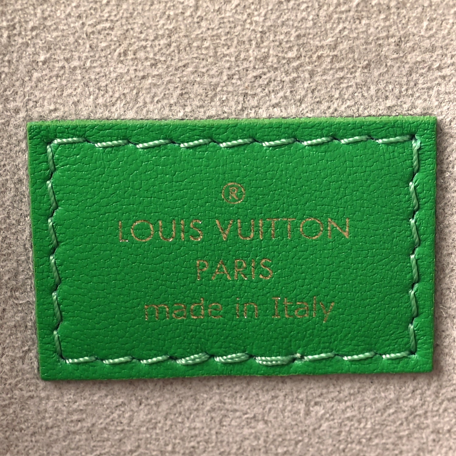 Louis Vuitton Lambskin Embossed Monogram LV Match Coussin PM Green White 6 of 9