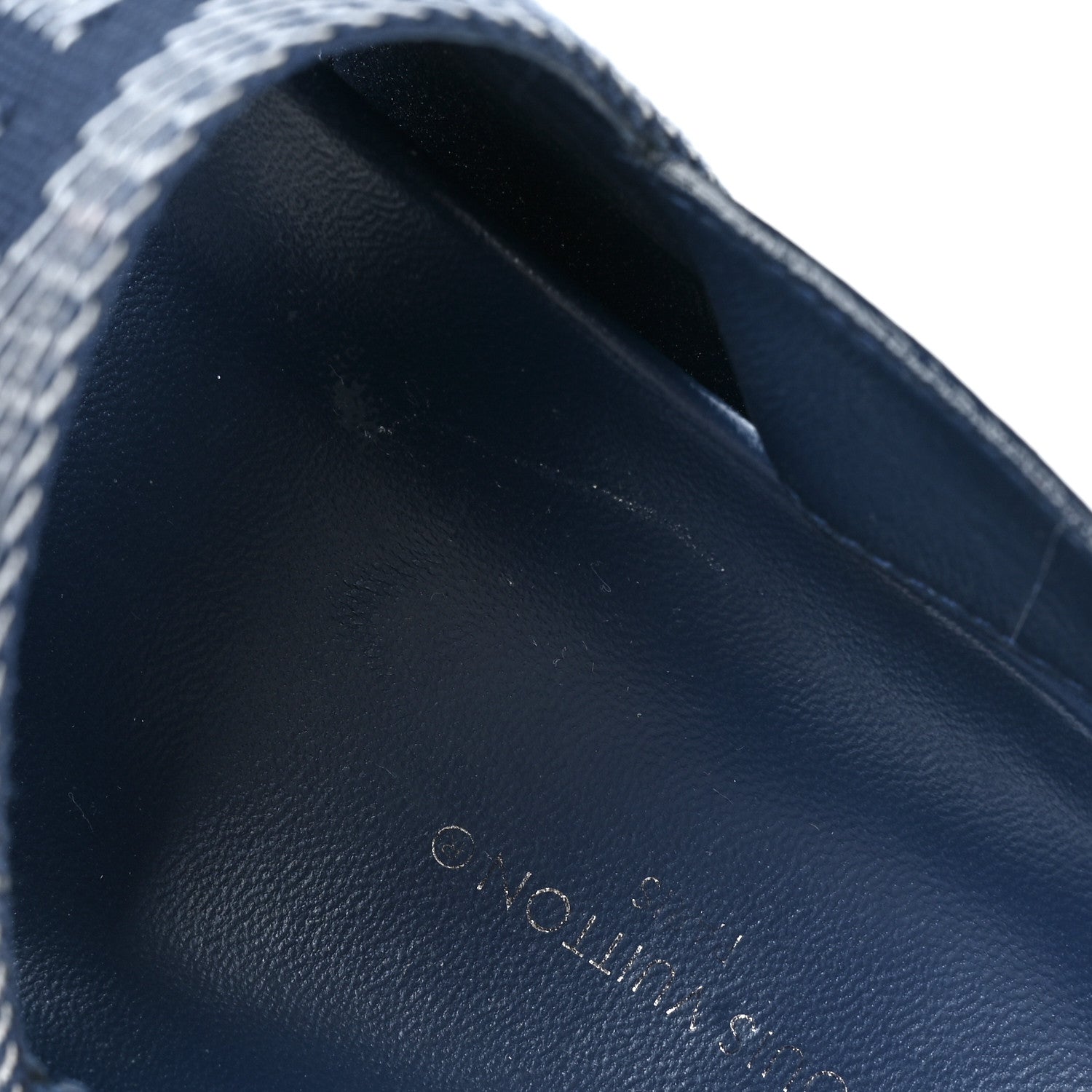 Louis Vuitton Monogram Denim Paseo Flat Comfort Sandals 38.5 Navy Blue 12 of 13