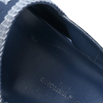 Louis Vuitton Monogram Denim Paseo Flat Comfort Sandals 38.5 Navy Blue 12 of 13