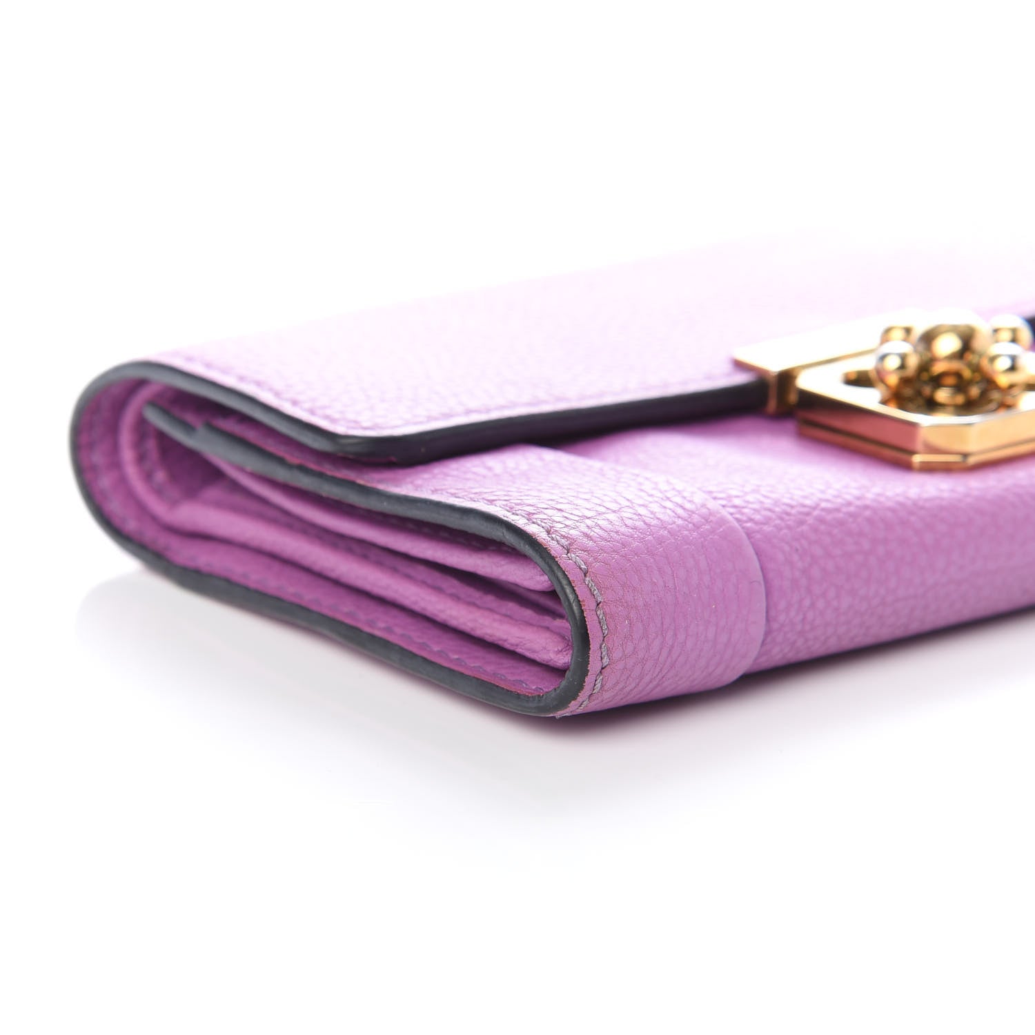 Chloe Calfskin Elsie Long Wallet Purple 8 of 9