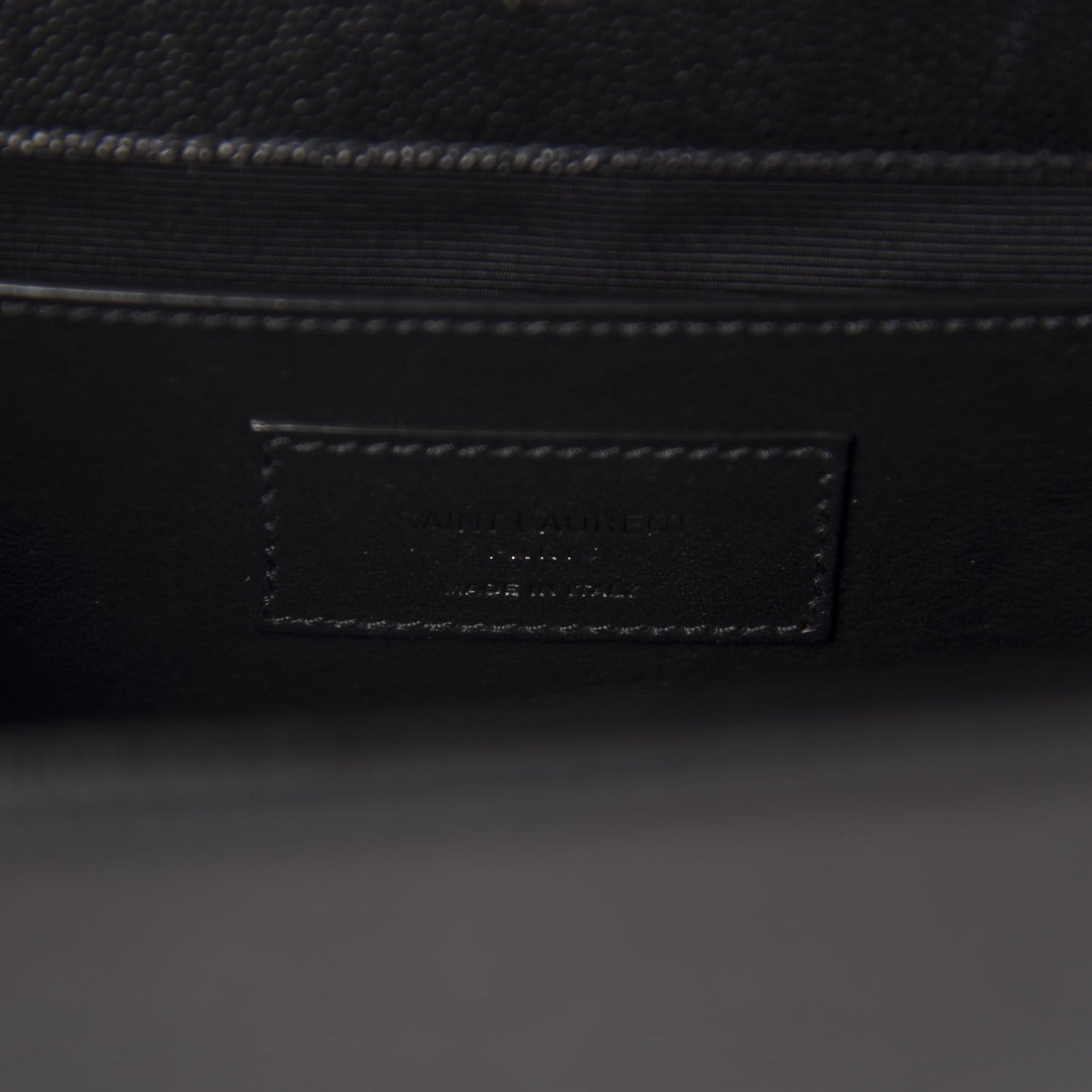 Grain De Poudre Medium Classic Monogram Kate Satchel Black