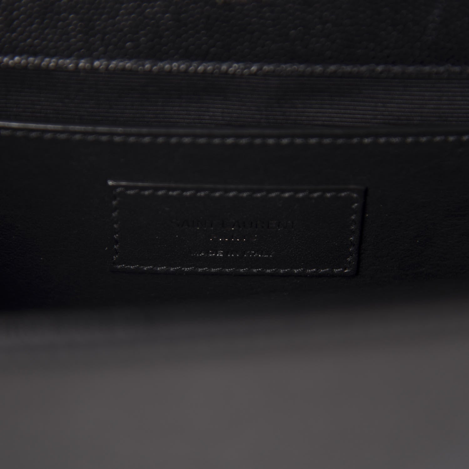 Saint Laurent Grain De Poudre Medium Classic Monogram Kate Satchel Black 9 of 10