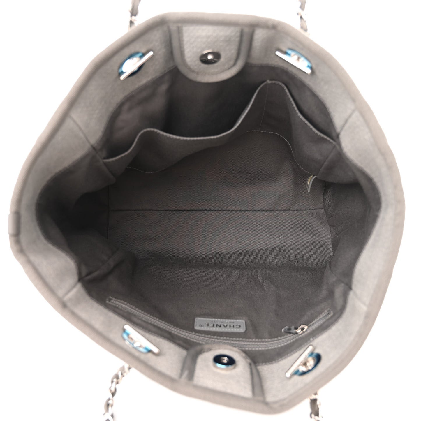 Canvas Small Deauville Tote Grey