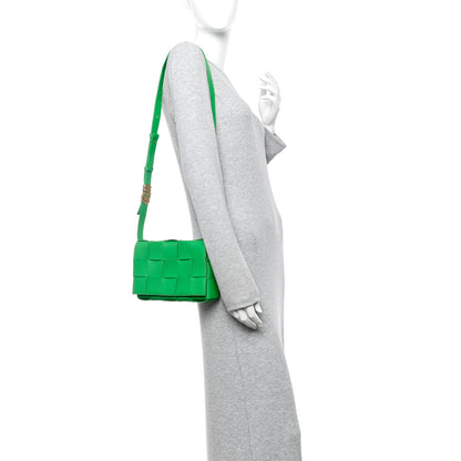 Bottega Veneta Grained Calfskin Maxi Intrecciato Cassette Crossbody Bag Parakeet 2 of 13
