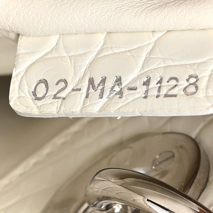 Christian Dior Alligator Mini Lady Dior White 7 of 10