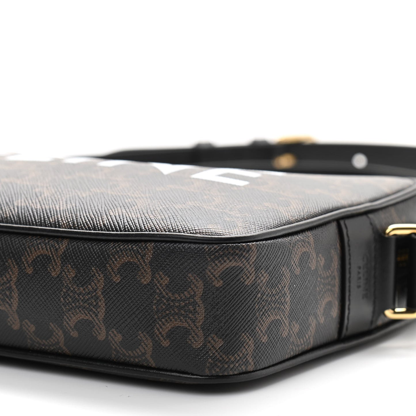 Triomphe Canvas Medium Messenger Bag Black