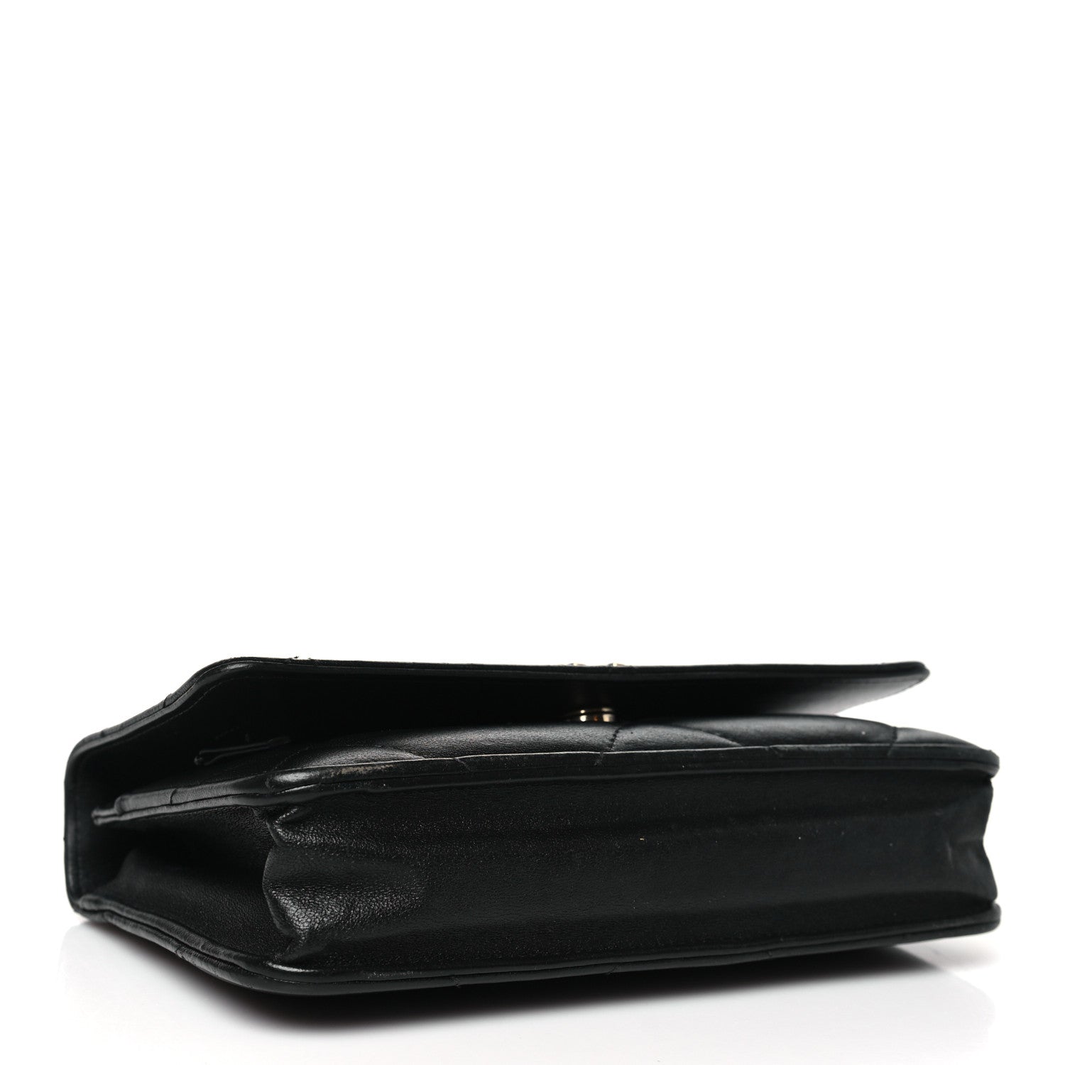 Chanel Goatskin Quilted Chanel 19 Wallet On Chain WOC Black 4 of 11