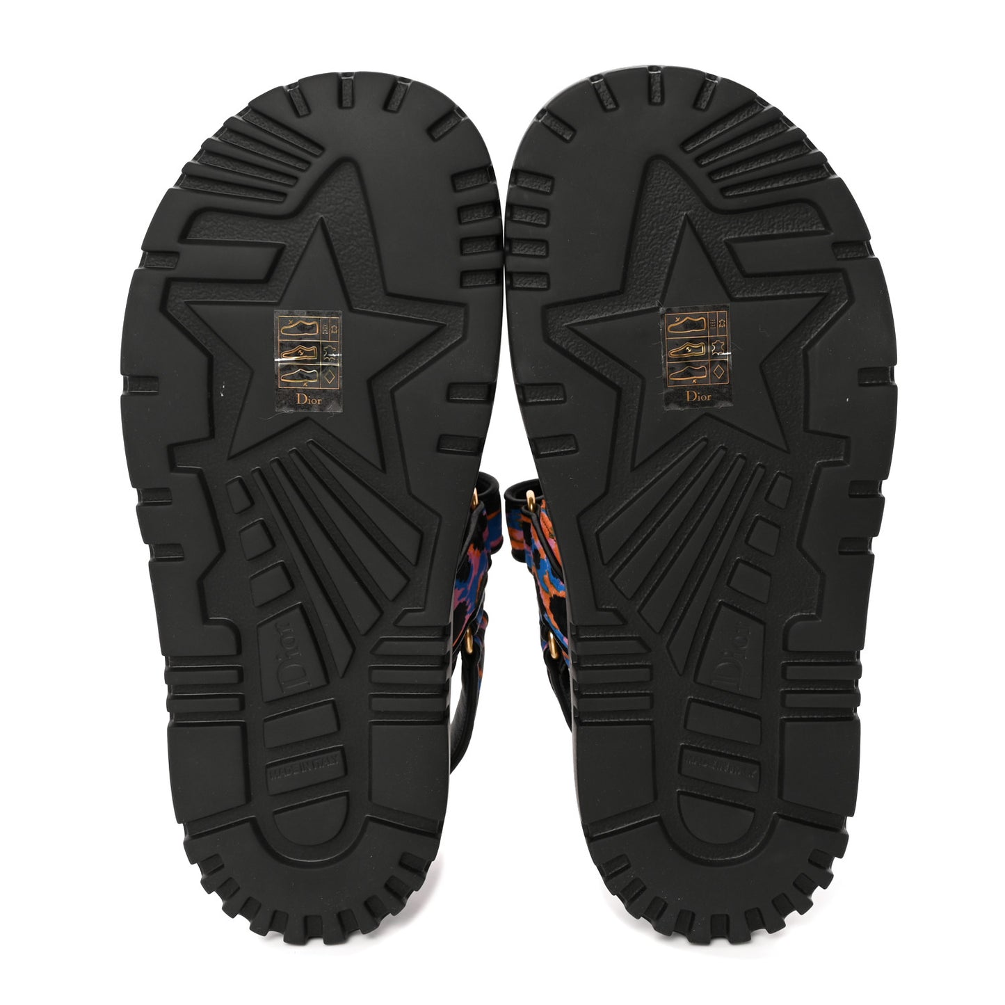 Technical Fabric Mizza Print Dioract Sandals 38.5 Multicolor