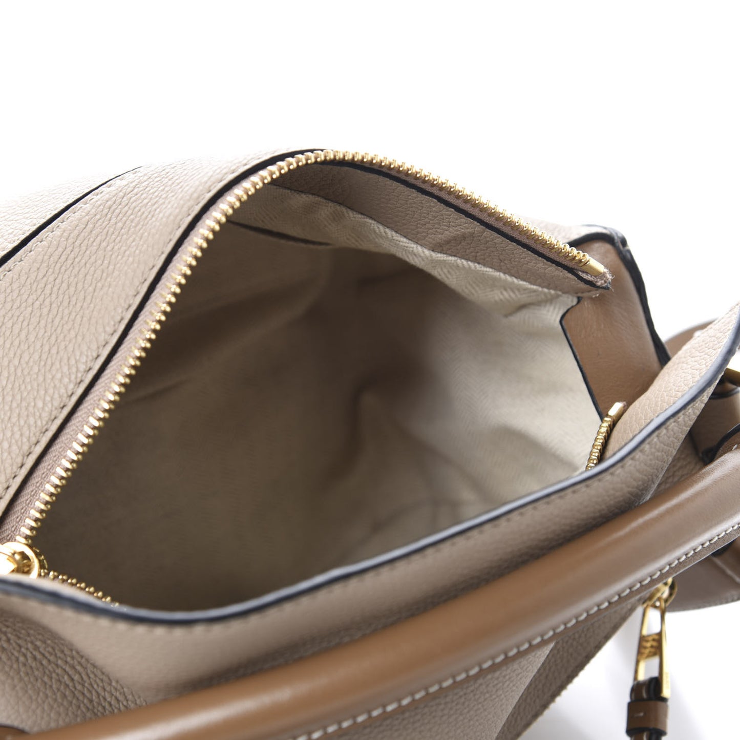 Grained Calfskin Small Puzzle Bag Sand Mink