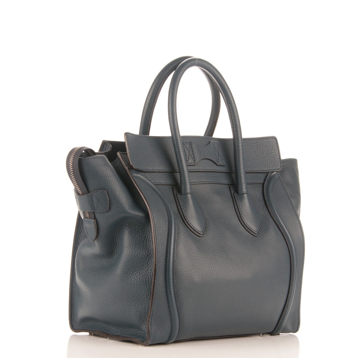 Drummed Calfskin Mini Luggage Orage