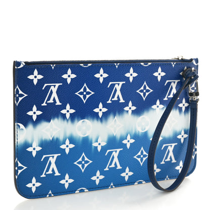 Louis Vuitton Monogram Escale Neverfull MM GM Pochette Blue 3 of 7