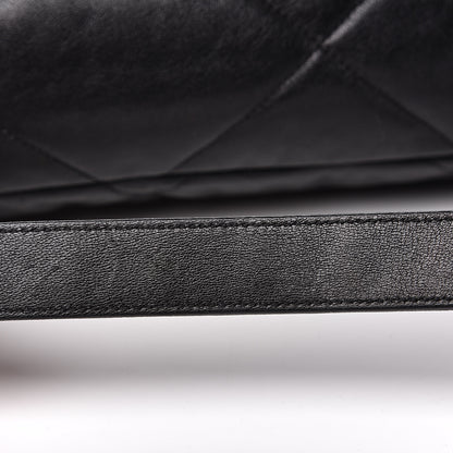 Chanel Lambskin Quilted Large 19 Flap Black 13 of 14