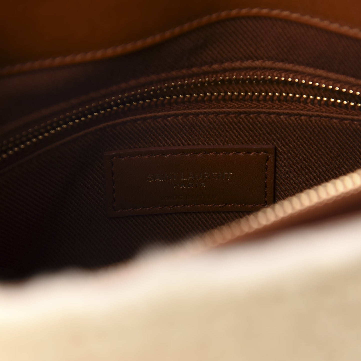 Shearling Medium Loulou Shoulder Bag Natural